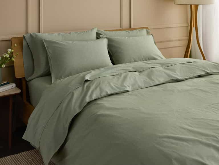 Organic Crinkled Percale&trade; Duvet Cover