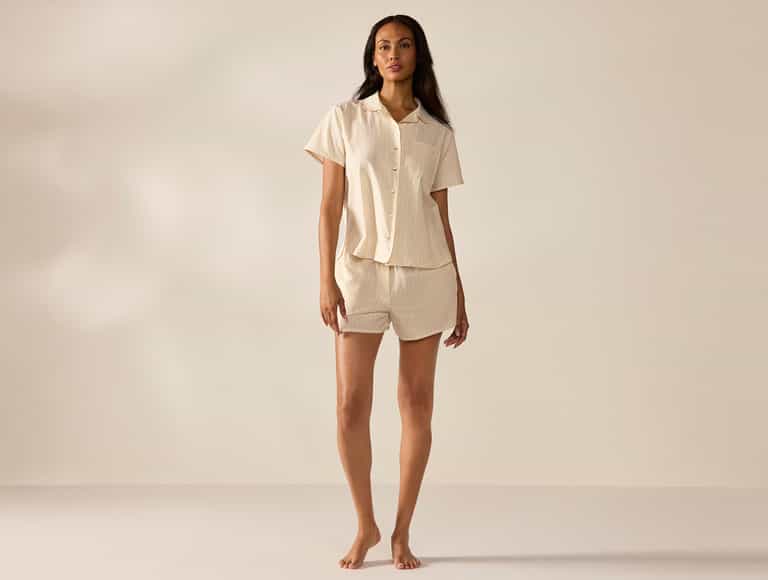 Women's Isla Organic Cotton Short Sleeve Pajama Set