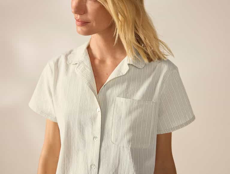 Women's Isla Organic Cotton Short Sleeve Pajama Set