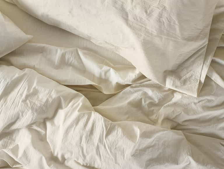 Organic Crinkled Percale&trade; Fitted Sheet
