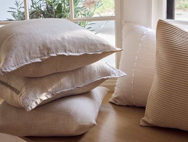 Organic Relaxed Linen Decorative Pillow Cover