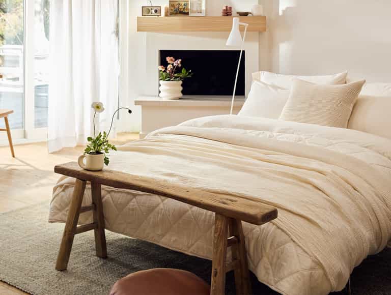 Organic Crinkled Percale&trade; Duvet Cover