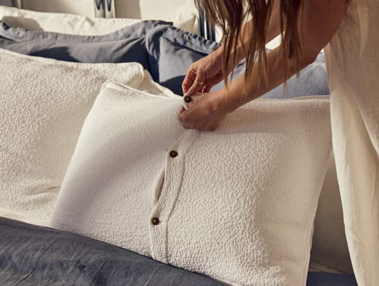 Cascade Organic Matelasse Sham