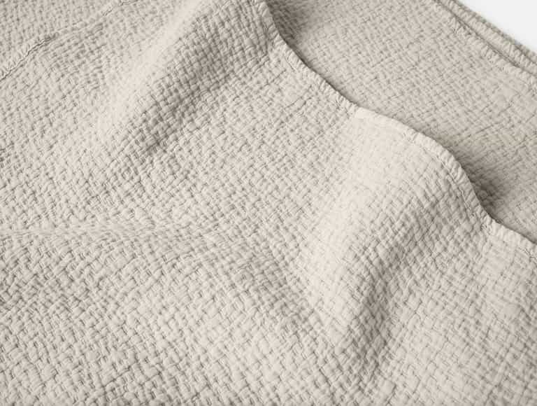 Cascade Organic Matelasse Coverlet