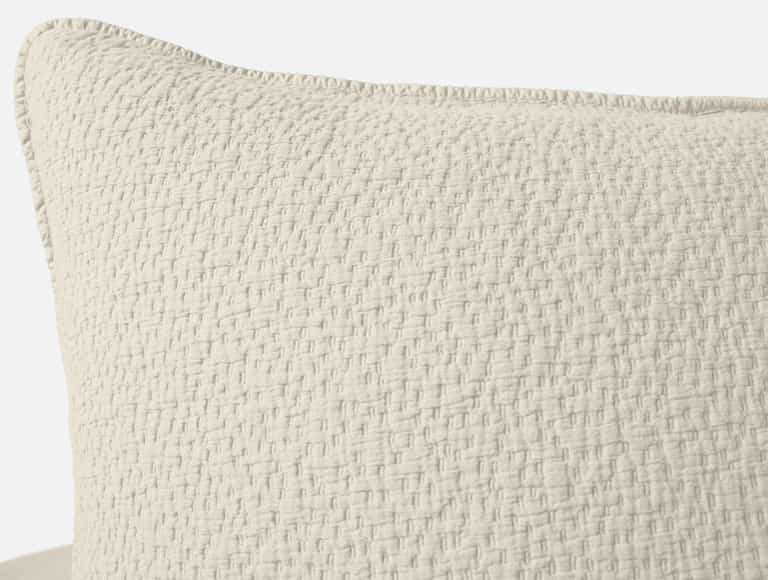 Cascade Organic Matelasse Sham