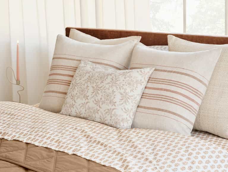 Mojave Organic Linen Decorative Pillow Cover