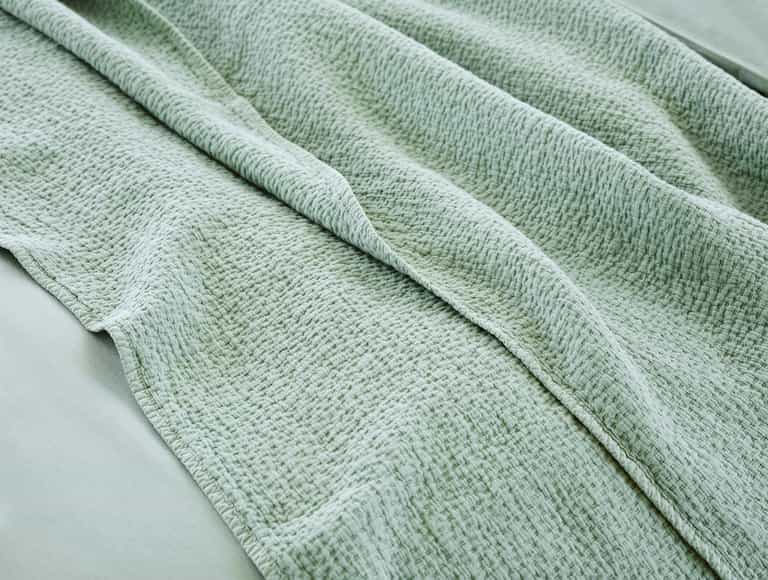 Cascade Organic Matelasse Coverlet