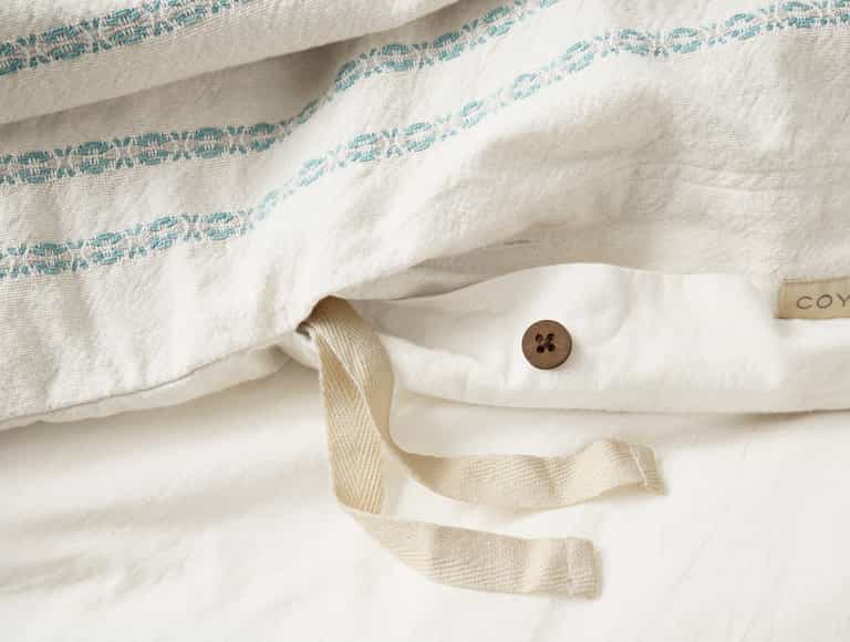 Rippled Stripe Organic Duvet Cover