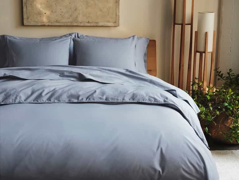 Organic Crinkled Percale&trade; Duvet Cover