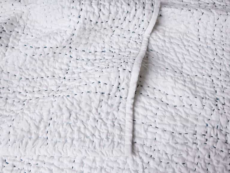 Pebbled Handstitched Organic Toddler Quilt
