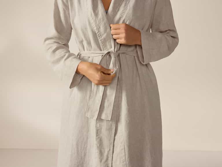 Women's Organic Relaxed Linen Robe