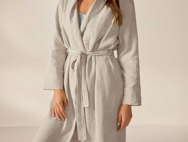 Women's Organic Relaxed Linen Robe