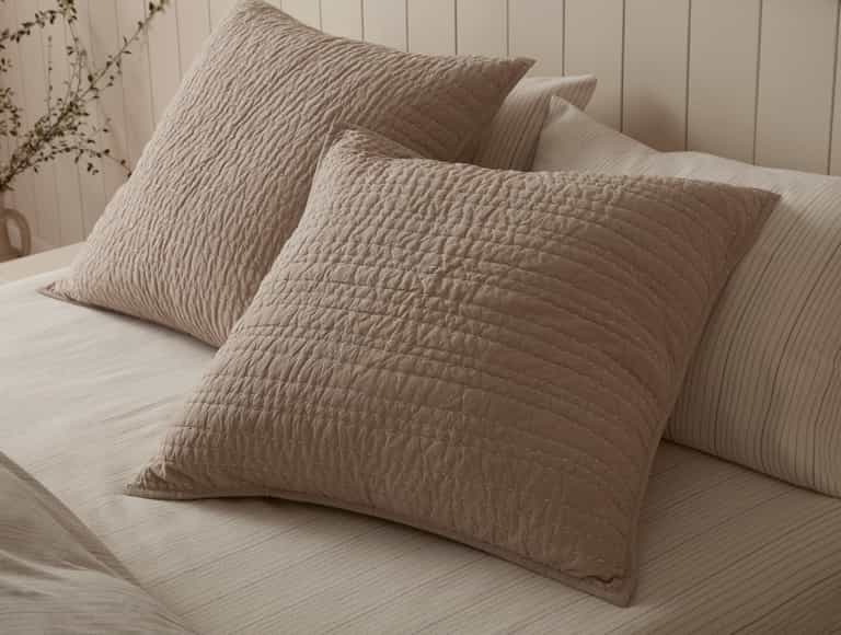 Channel Handstitched Organic Sham