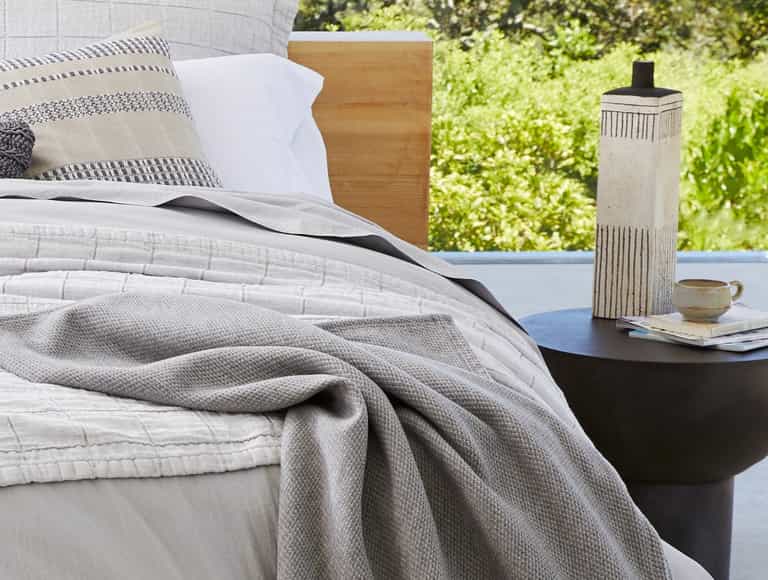 Sequoia Washable Organic Cotton and Wool Blanket