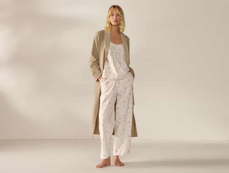 Women's Cloud Brushed Organic Flannel Robe