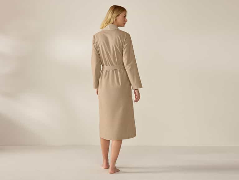 Women's Cloud Brushed Organic Flannel Robe