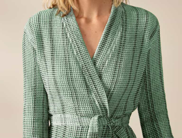 Unisex Organic Waffle Robe