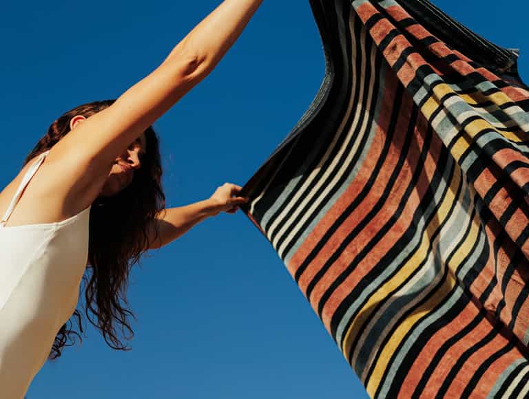 Dawn Stripe Organic Beach Towel
