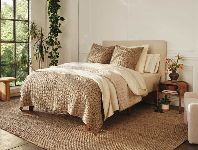 Angeles Organic Matelasse Blanket