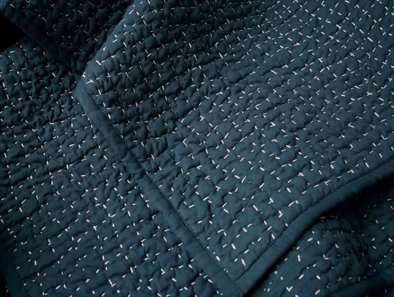Pebbled Handstitched Organic Quilt