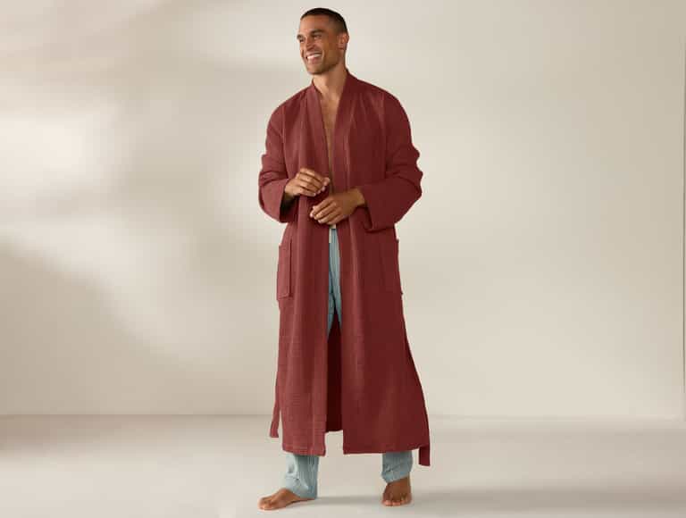 Unisex Organic Waffle Robe