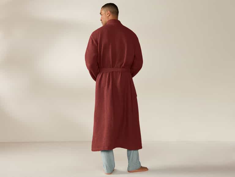 Unisex Organic Waffle Robe