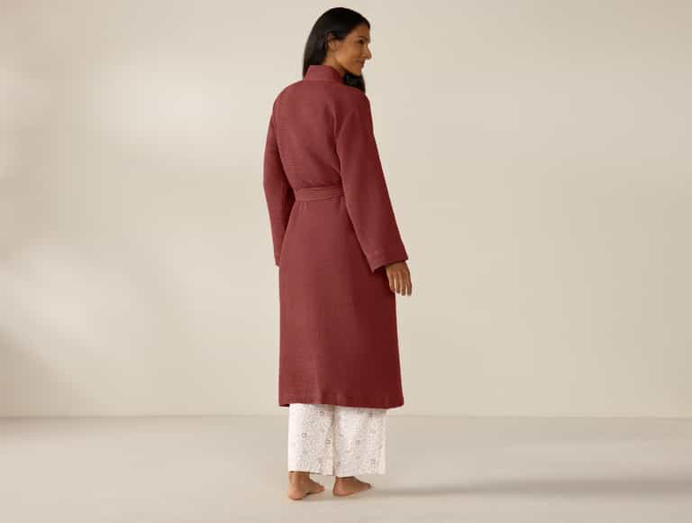 Unisex Organic Waffle Robe