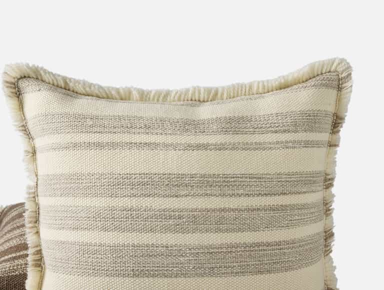 Alpaca Striped Decorative Throw Pillow Cover