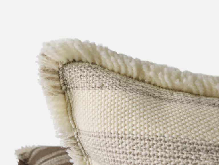 Alpaca Striped Decorative Throw Pillow Cover