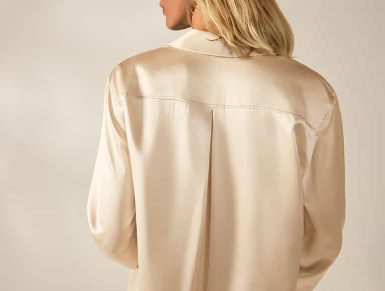 Selene Organic Silk Long Sleeve Pajama Set
