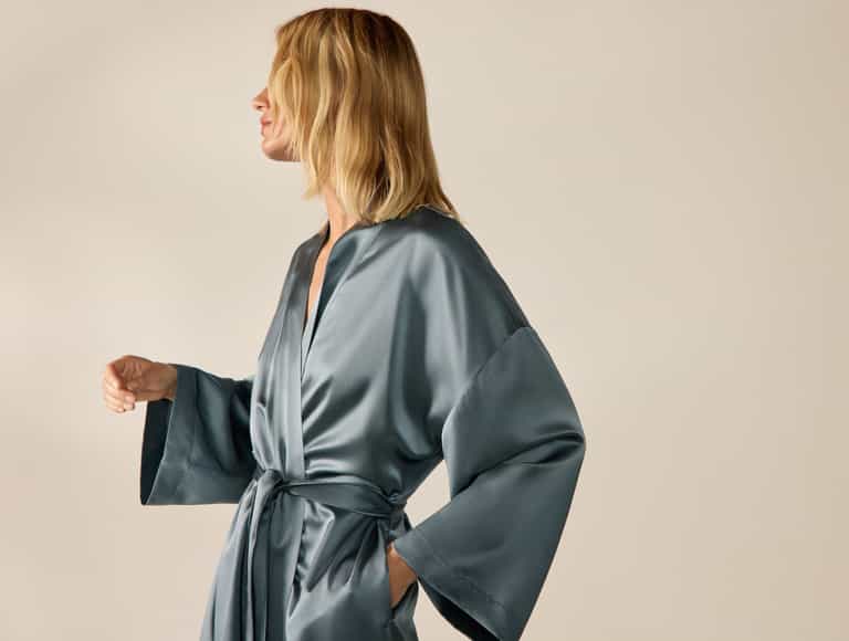 Selene Organic Silk Robe