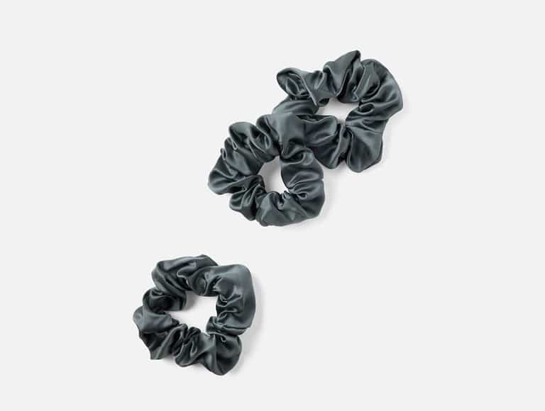 Selene Organic Silk Scrunchy, Set of 3