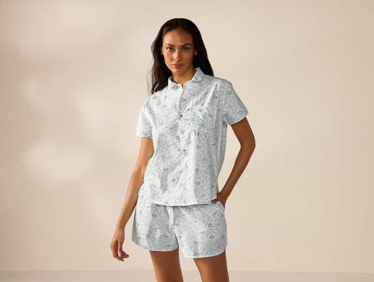 Women's Isla Organic Cotton Short Sleeve Pajama Set