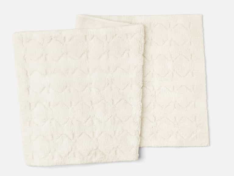Diamond Shag Organic Bath Rug