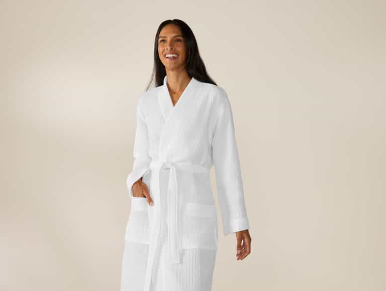 Unisex Organic Waffle Robe