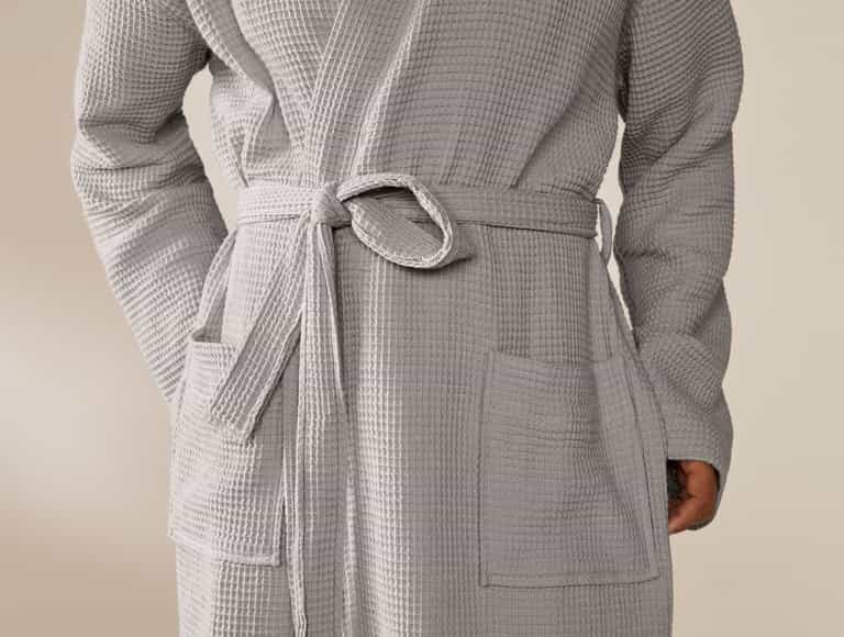 Unisex Organic Waffle Robe