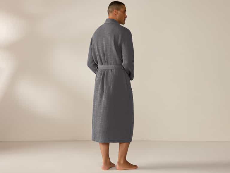 Unisex Organic Waffle Robe