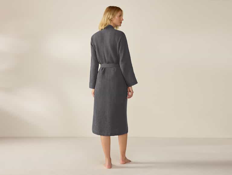 Unisex Organic Waffle Robe