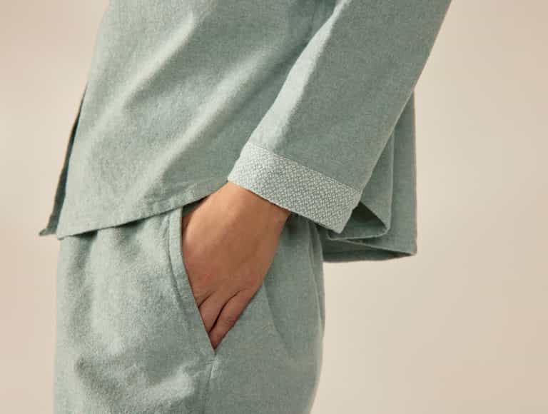 Women's Cloud Brushed Organic Flannel Long Sleeve Pajama Set