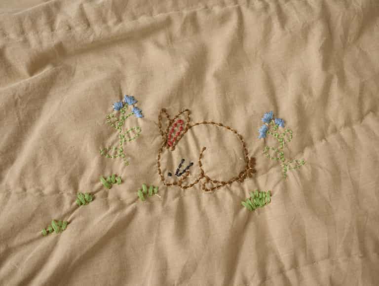 Woodland Organic Embroidered Toddler Quilt