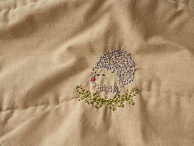 Woodland Organic Embroidered Toddler Quilt
