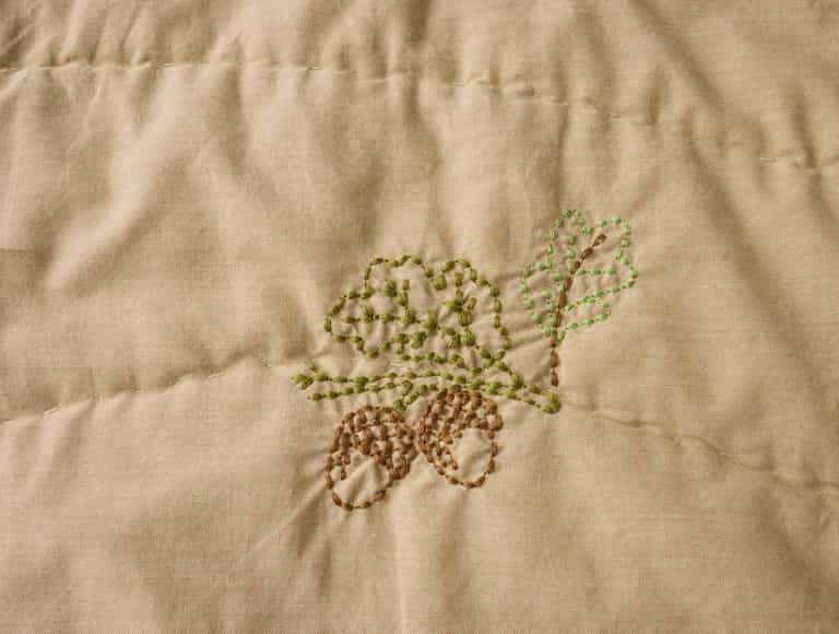 Woodland Organic Embroidered Toddler Quilt