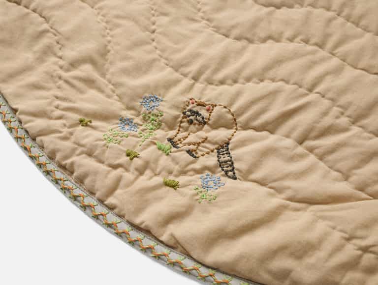 Woodland Organic Embroidered Play Mat