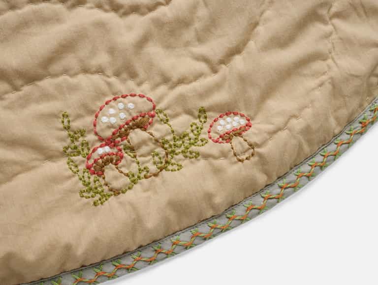 Woodland Organic Embroidered Play Mat
