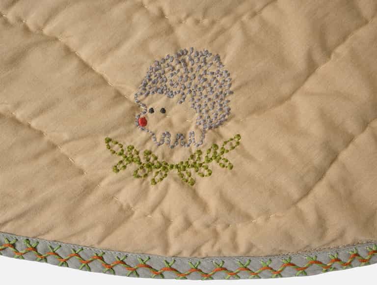 Woodland Organic Embroidered Play Mat