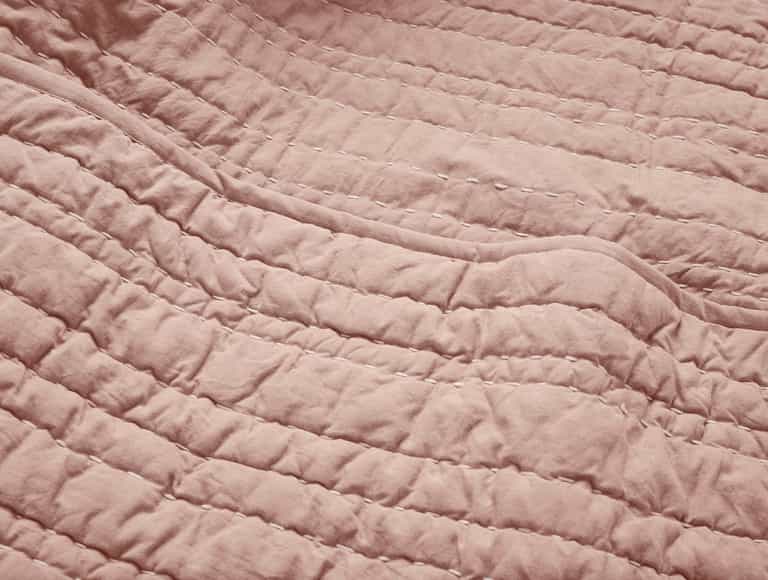 Channel Handstitched Organic Quilt