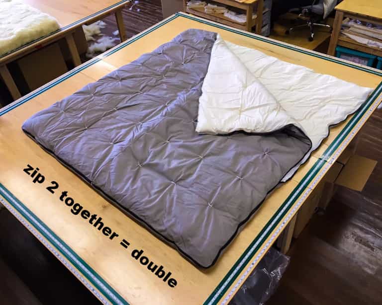 All-Natural Wool Sleeping Bag