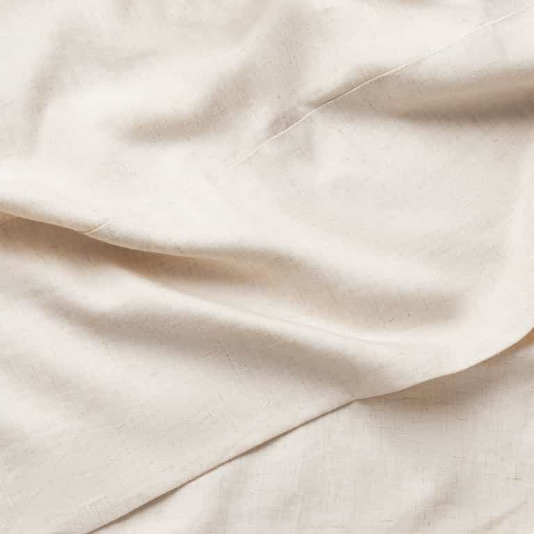 Close up of Natural Bamboo Linen Pillow Cases. |Color: Natural