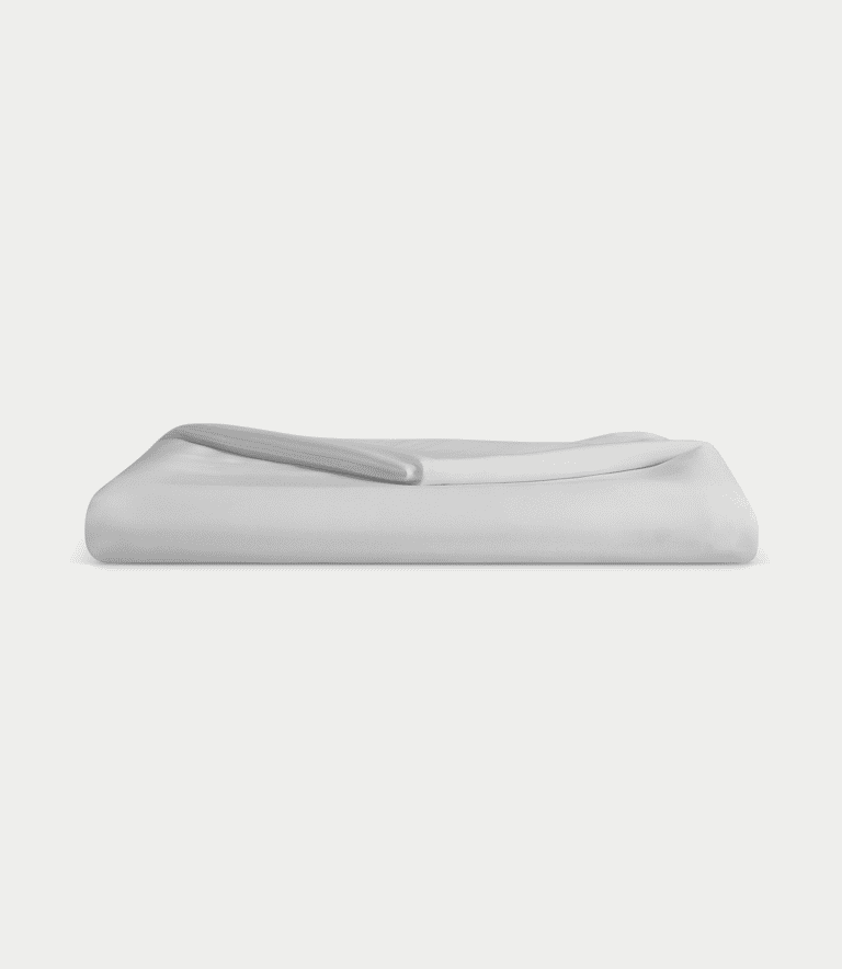Light Grey flat sheet folded with white background |Color:Light Grey