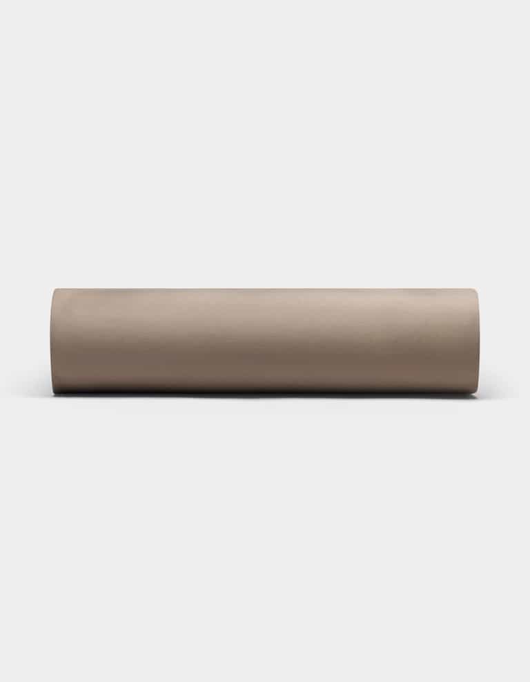 The Cozy Earth Bamboo Fitted Sheet in light beige is displayed from a front view against a plain white background.|Color:Walnut